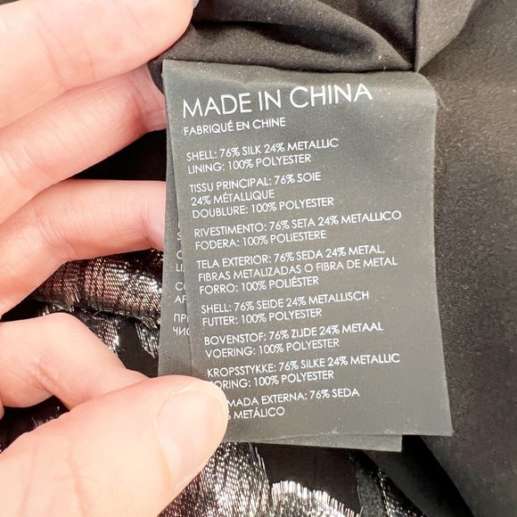 Club Monaco Silk Slip Jacquard Midi Dress Floral Sleeveless Cowl Wedding Guest - Picture 11 of 14